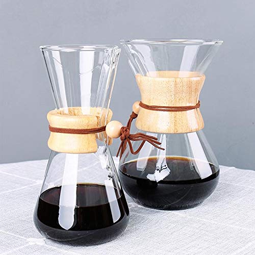 400ml 600ml 800ml cafetera de vidrio resistente cafetera cafetera espresso con olla de filtro de acero inoxidable - Pack: 400ml