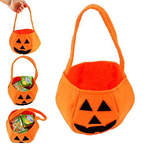 5 Pcs Disfraz de Calabaza, Halloween Fiesta de Carnaval, 2 sombreros de calabaza + vestido de calabaza + bolsos de calabaza + medias de espalda naranja para adultos a rayas, accesorios de disfraces