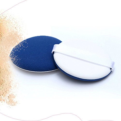 6 pcs mojado y seco esponja de maquillaje de doble uso aire Cojín borla para BB CC Cream Base Líquida powder- su maquillaje Look se más natural (azul)