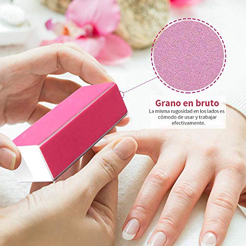 7 star Lima de Uñas, Juego de Manicura Profesional, 13 en 1 Acero Inoxidable Cortauñas Pedicura Lavable de Doble Cara de Esmeril, Kit de Manicura para Salón y Uso Doméstico