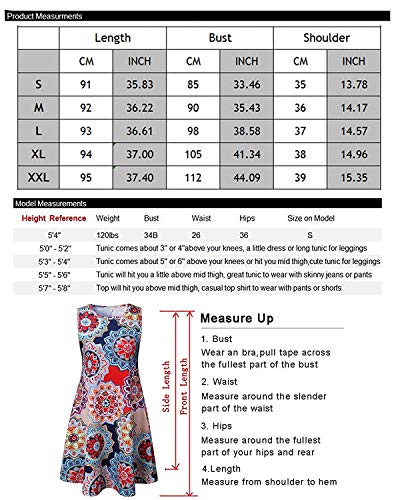 Abravo Mujer Vestido Estampado Floral sin Mangas Vestido Casual Corto Playa con un Bolsillo (2XL=EU44-46, Verde)