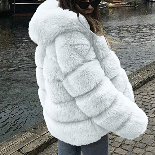 Abrigos Mujer Abrigos de Invierno para Mujer Invierno Abrigo Casual Chaqueta de Lana Capa Jacket Abrigo Corto Fleece Warmer Abajo Chaqueta Abrigo de Piel Abrigo de Pelo para Mujer Yesmile