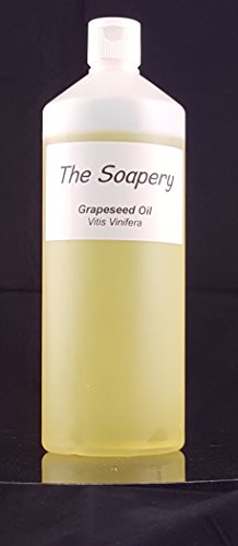 Aceite de semillas de uva de TheSoapery, 1 litro - Grado cosmético - Aceite para masaje y aromaterapia