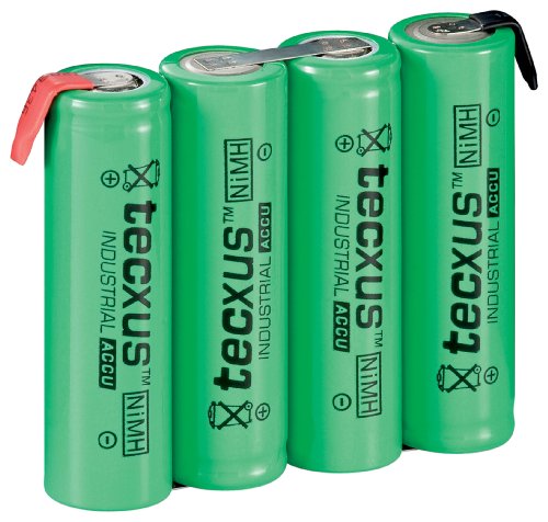 Acumulador de 4x AA Mignon pilas (4,8V ; 2100mAh) con derivación para soldar