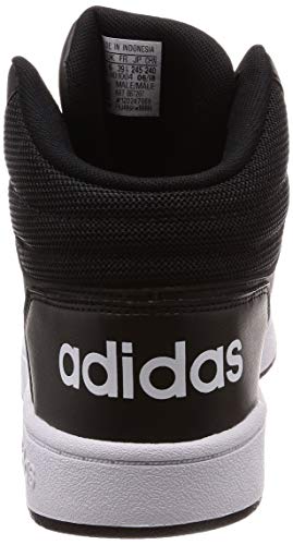 Adidas Hoops 2.0 Mid Bb7207, Zapatillas para Hombre, Negro (Core Black/FTWR White/Core Black Core Black/FTWR White/Core Black), 44 EU