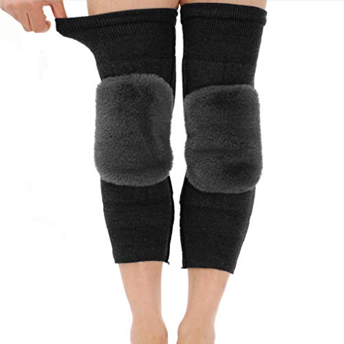 Afinder - Calentadores térmicos para piernas para hombre y mujer acolchados y cómodos, rodilleras vendas para piernas protección de legging para deportes al aire libre artritis tendinitis Mujer