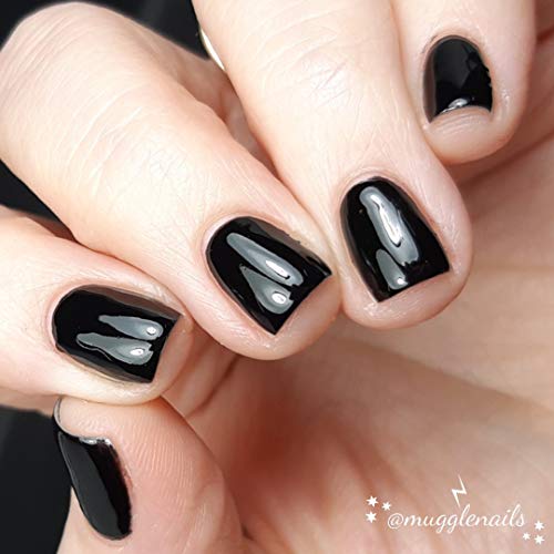 AIMEILI Esmalte Semipermanente De Uñas Soak Off UV LED Uñas De Gel Negra - Blackpool (007) 10ml