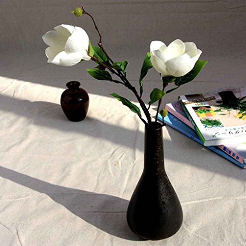 Aiming Artificial Magnolia Wedding Flower Silk Artificial Flowers Real-como decoración casera Blanco