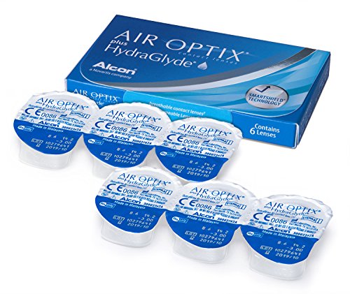 AirOptix Plus Hydraglyde 10109111 Lentes de Contacto, Dioptría -05.00, Paquete de 6