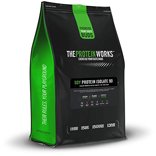 Aislado de Proteína de Soja en Polvo | 100% A Base de Plantas | Bajo en Grasa | Sin Azúcar Añadido | Sin Gluten | THE PROTEIN WORKS | Macchiato Caramelo | 500g