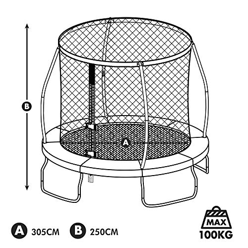 Aktive 54084 - Cama elástica 320 cm de diámetro Aktive Sports