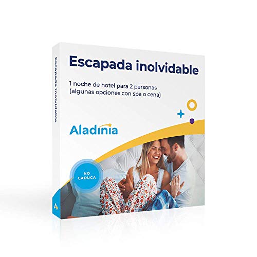 ALADINIA Caja Regalo Experiencias Escapada Inolvidable para Dos Personas con Validez Ilimitada | Más de 160 Opciones a Elegir en España y Andorra (1 Noche)