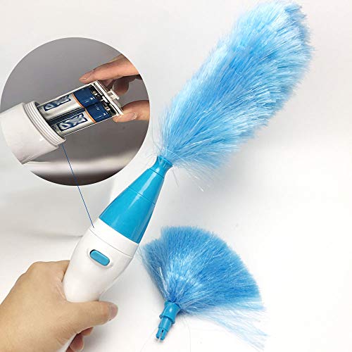 Alliebe spin Duster motorizado Polvo Varita de la batería de Plumas operado Duster Electricidad acción giratoria más de 250 RPM Electric Duster