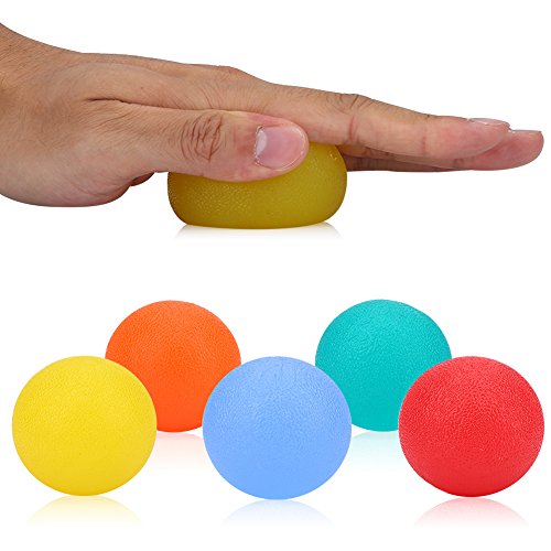 Alomejor - Pelotas de Agarre de Silicona para aliviar el estrés y Fortalecer el Agarre, Verde