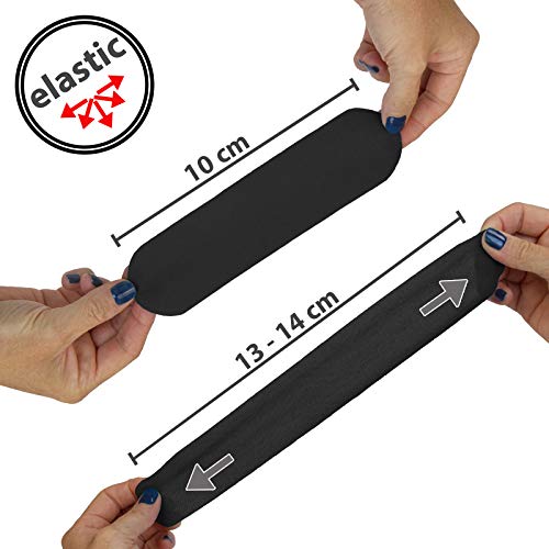 ALPIDEX Cinta Kinesiología Tape 5 m x 5 cm Cinta Muscular E- Book Ejemplos Aplicación, Color:negro, Cantidad:6 rollos