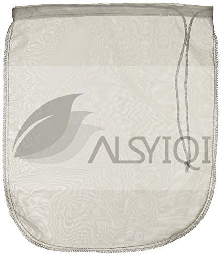 alsyiqi tuerca leche bolsa reutilizable de almendro en leche bolsa de malla fina y multiusos colador de alimentos 10 pcs, nailon, Blanco, 80 Mesh