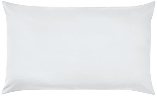 AmazonBasics - Funda de almohada de microfibra, 2 unidades, 50 x 80 cm - Blanco