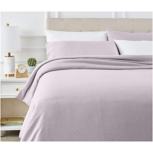 AmazonBasics - Juego de ropa de cama con funda de edredón, de microfibra, 260 x 220 cm, Morado (Purple Dusk)