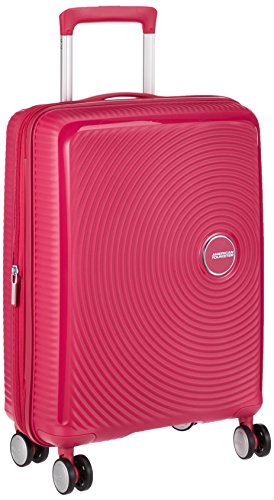 American Tourister - Soundbox Spinner Expandible, 55cm, 35,5/41 L - 2,6 KG, Rosa (Lightning Pink)