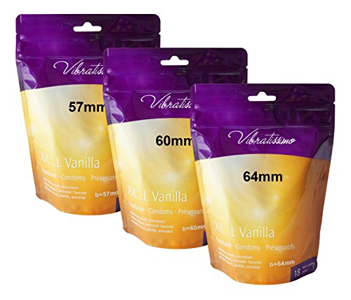 Amor Vibratissimo® "MiTalla 69mm" 18 pack preservativos, condones para una sensación auténtica