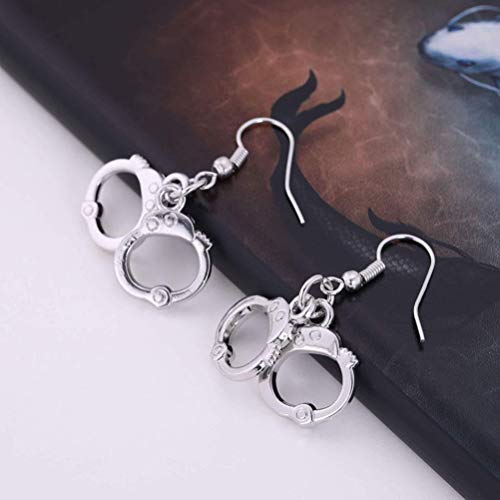 Amosfun Pendiente para Mujer Diseño de Esposas Pendiente de Perno Prisionero Creativo Piercing Pendientes Colgantes Joyería Casual para Mujeres Fiesta de Regalo de Cumpleaños para Damas