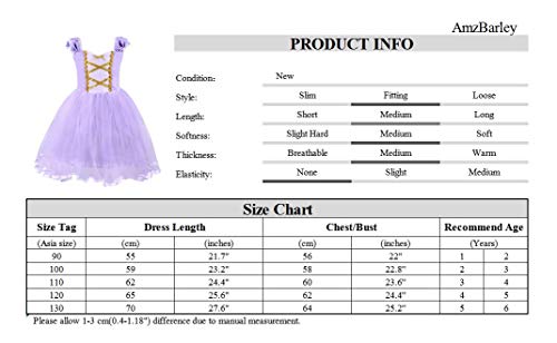 AmzBarley Disfraz Carnaval Traje Princesa Vestido Niña Halloween Navidad Fiesta Cosplay Costume Niñas Chicas