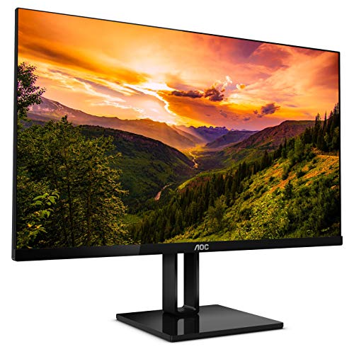 AOC 24V2Q – Monitor de 24” Full HD (IPS, Resolución 1920 x 1080, Freesync Flickerfree, Lowblue Light, HDMI, Displayport), Negro