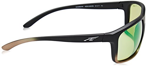 Arnette Sandbank Gafas de Sol, Black Grad Shot Green, 61 para Hombre