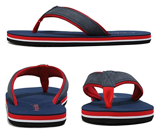 ARRIGO BELLO Chanclas Hombre Flip Flops Verano Playa Piscina Sandalias Al Aire Libre Vacaciones Ducha Gimnasio Cómodo Zapatos Talla 40-46 (Azul, Numeric_42)