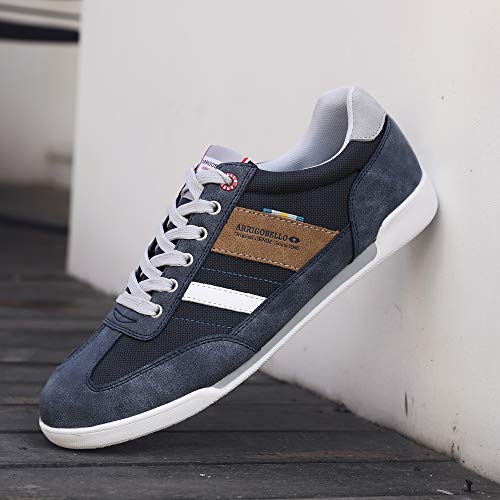 ARRIGO BELLO Zapatos Hombre Vestir Casual Zapatillas Deportivas Running Sneakers Corriendo Transpirable Tamaño 40-46 (44 EU, Azul Claro)