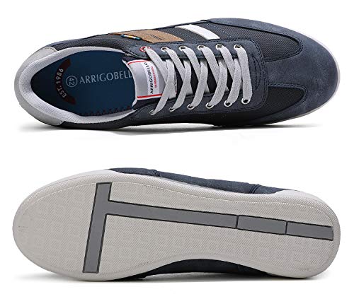 ARRIGO BELLO Zapatos Hombre Vestir Casual Zapatillas Deportivas Running Sneakers Corriendo Transpirable Tamaño 40-46 (44 EU, Azul Claro)