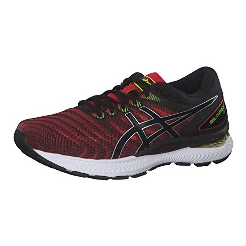 Asics Gel-Nimbus 22, Running Shoe para Hombre, Clásico Rojo/Negro, 44.5 EU