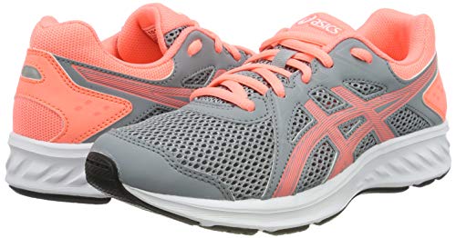 Asics Jolt 2 GS, Zapatillas de Running Unisex Niños, Gris (Sheet Rock/Sun Coral 022), 39.5 EU