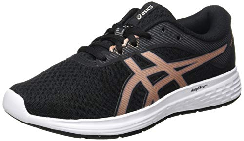 Asics Patriot 11, Running Shoe Womens, Black/Rose Gold, 39 EU