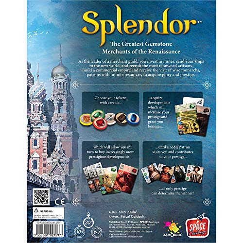 Asmodee Splendor - Juego de estrategia [Versión importada (inglés)]