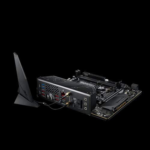 ASUS ROG Crosshair VIII Impact - Placa base Gaming mini-DTX AMD AM4 X570 con tarjeta SO-DIMM.2 (dos M.2), Wi-Fi 6, PCIe 4.0, sonido SupremeFX, iluminación Aura Sync RGB, SATA 6 Gb/s y USB 3.2 Gen. 2