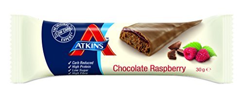 Atkins Barrita Advantage Chocolate & Raspberry Barritas - Paquete de 5 x 30 gr - Total: 150 gr