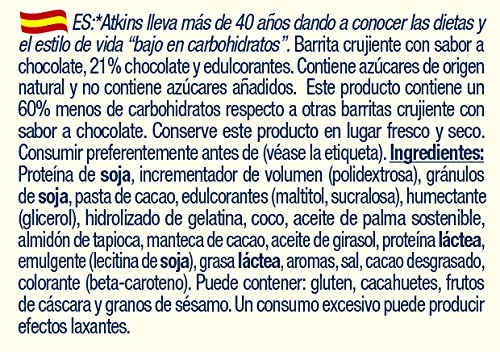 Atkins DBCCCEU05, Barrita Day Break Chocolate Chip Crisp, 5x30 gr