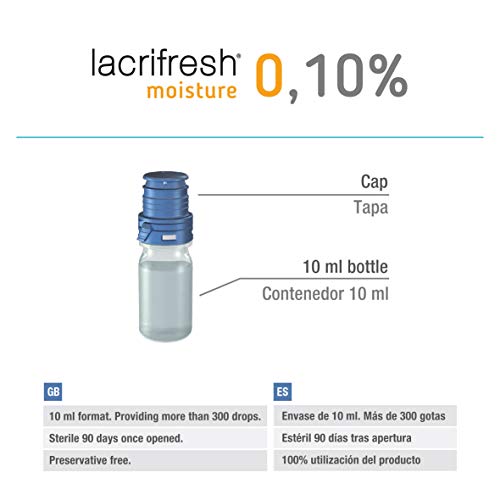 Avizor Frasco de 10ml de gotas oculares para aliviar los síntomas de la irritación ocular. (Lacrifresh Moisture 0,10%)