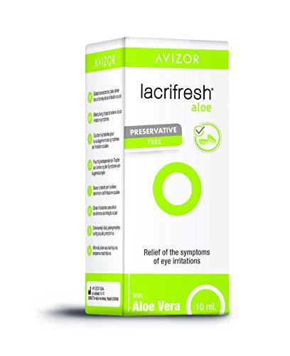 Avizor Lacrifresh Aloe 10ml. Frasco de 10ml de gotas oculares para aliviar los síntomas de la irritación ocular. Pack de 5 unidades.