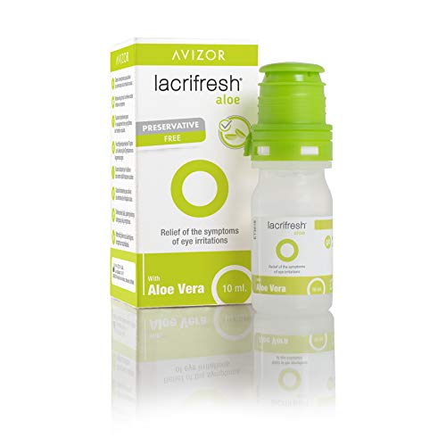 Avizor Lacrifresh Aloe 10ml. Frasco de 10ml de gotas oculares para aliviar los síntomas de la irritación ocular. Pack de 5 unidades.