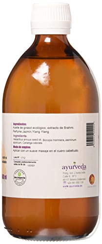 Ayurveda Autentico Aceite De Brahmi Para El Cabello 500 ml