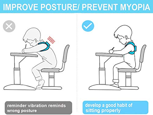 Babacom Corrector de Postura Espalda Hombro 8-16 años y Mujer Espalda Recta Soporte, Prevenir la miopía Faja Corregir Postura Sentado Enderezar Aliviar la Joroba