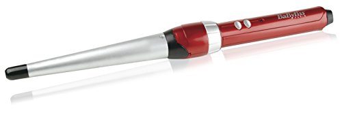 BaByliss C20E - Moldeador de pelo con forma cónica, revestimiento Titanium ceramic, 10 temperaturas de 100°C a 200°C, punta fría de agarre