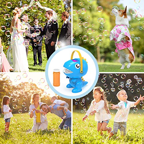 balnore Máquina de Burbuja, Portátil Soplador de Burbujas Automático, 3000 + Burbujas por Minuto, Juguetes Ideales para niños, Adecuado para Fiestas, Bodas, Picnics