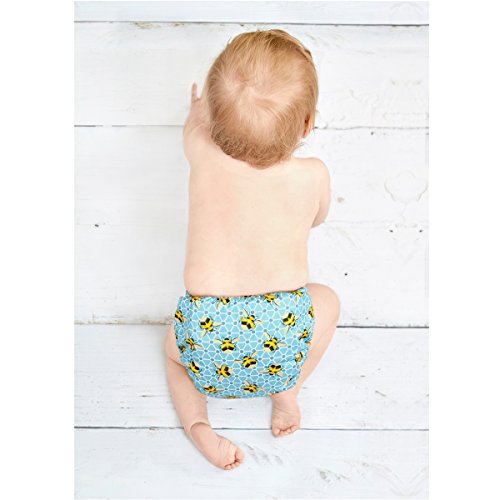 Bambino Mio, miosoft cobertor de pañal, abejas, talla 1 (<9 kg)