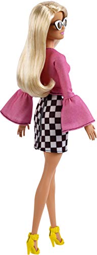 Barbie Fashionista - Muñeca rubia con falda a cuadros (Mattel FXL44)