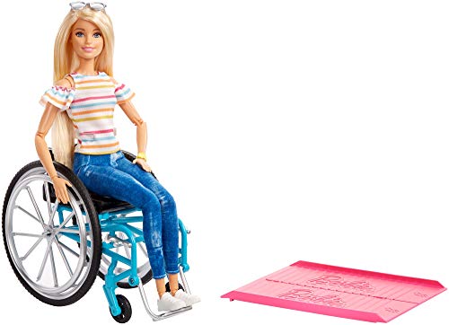 Barbie Fashionista Muñeca rubia en silla de ruedas (Mattel GGL22) , color/modelo surtido