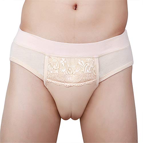 BaronHong Braguitas con Forma de Panty de GIFF escondidas con Punta de Camello travestis transexual (Nude, L)