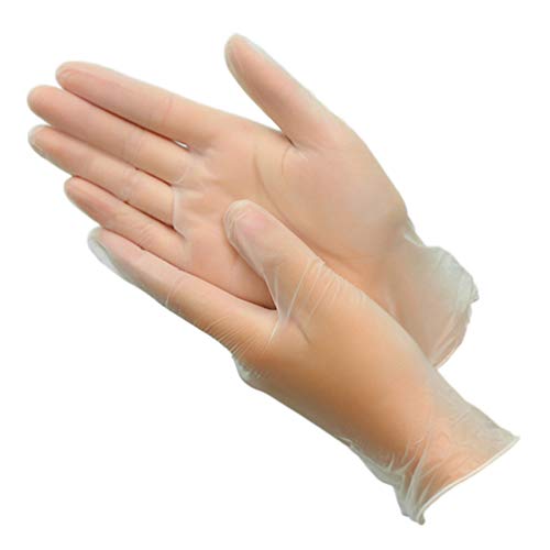 Beaupretty 200 Piezas Guantes Médicos de Nitrilo Examen Desechable Guantes Protectores Médicos Transparentes No Estériles Peluquería Laboratorio Hospital - Talla S